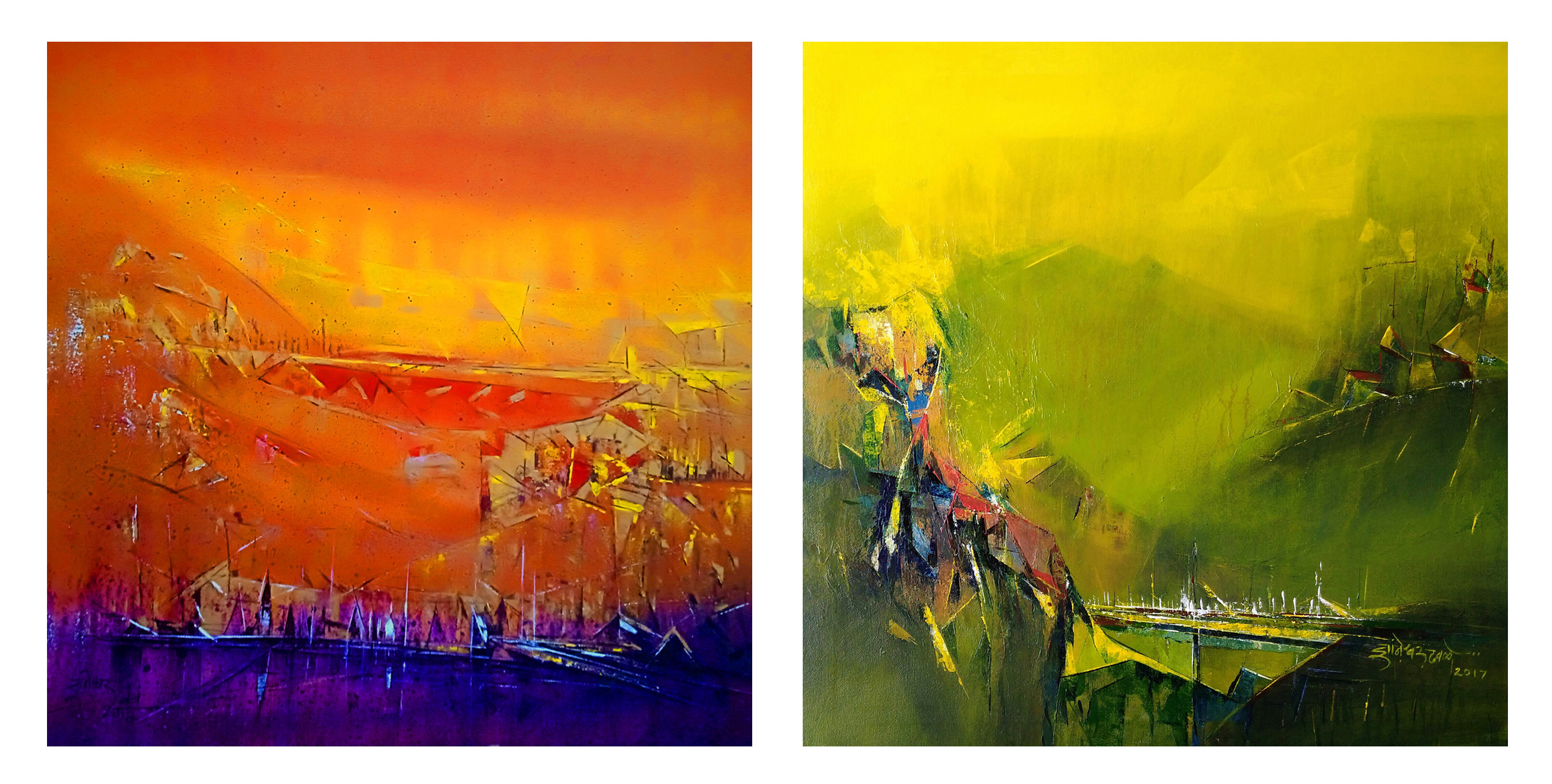 Nature Abstraction (set of 2)