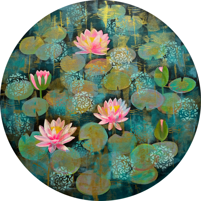 Turquoise water lilies! Dhoop Chaanv