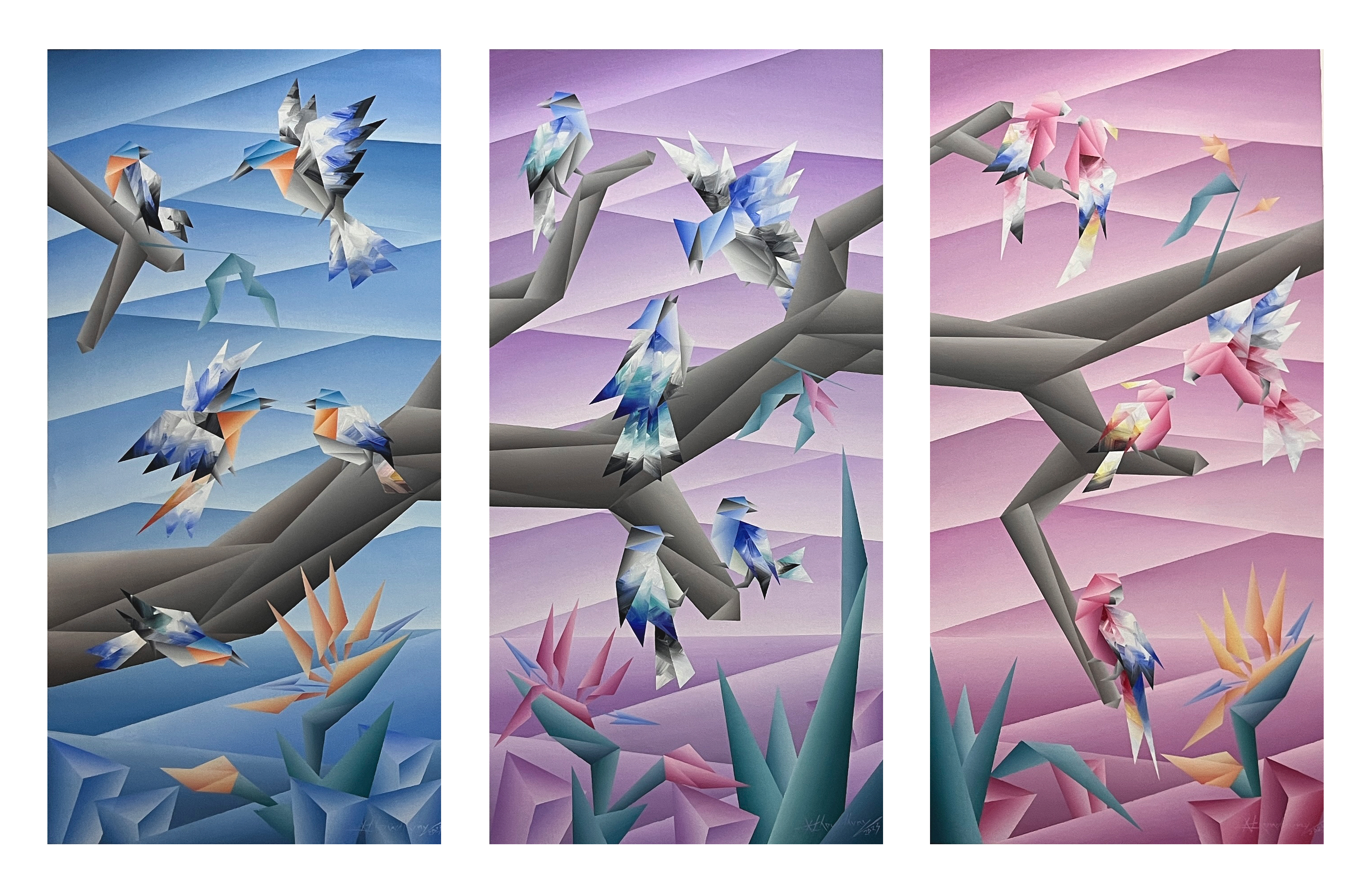 Flying Birds (Set of 3)