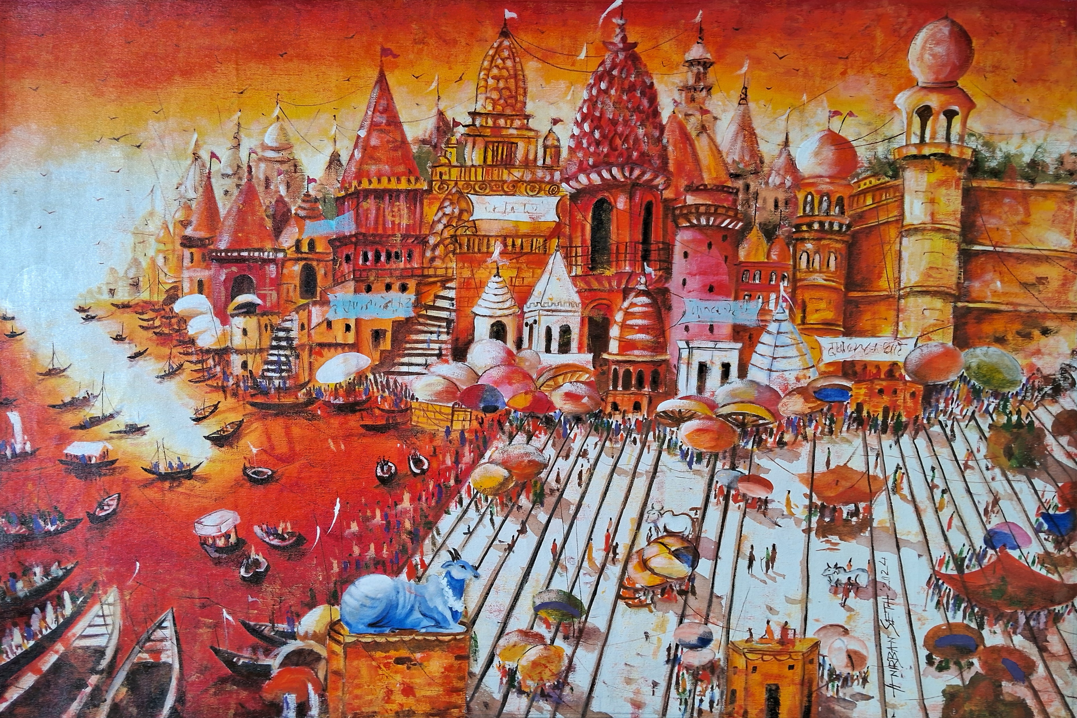 Vibrant Ghats of Varanasi XIII 