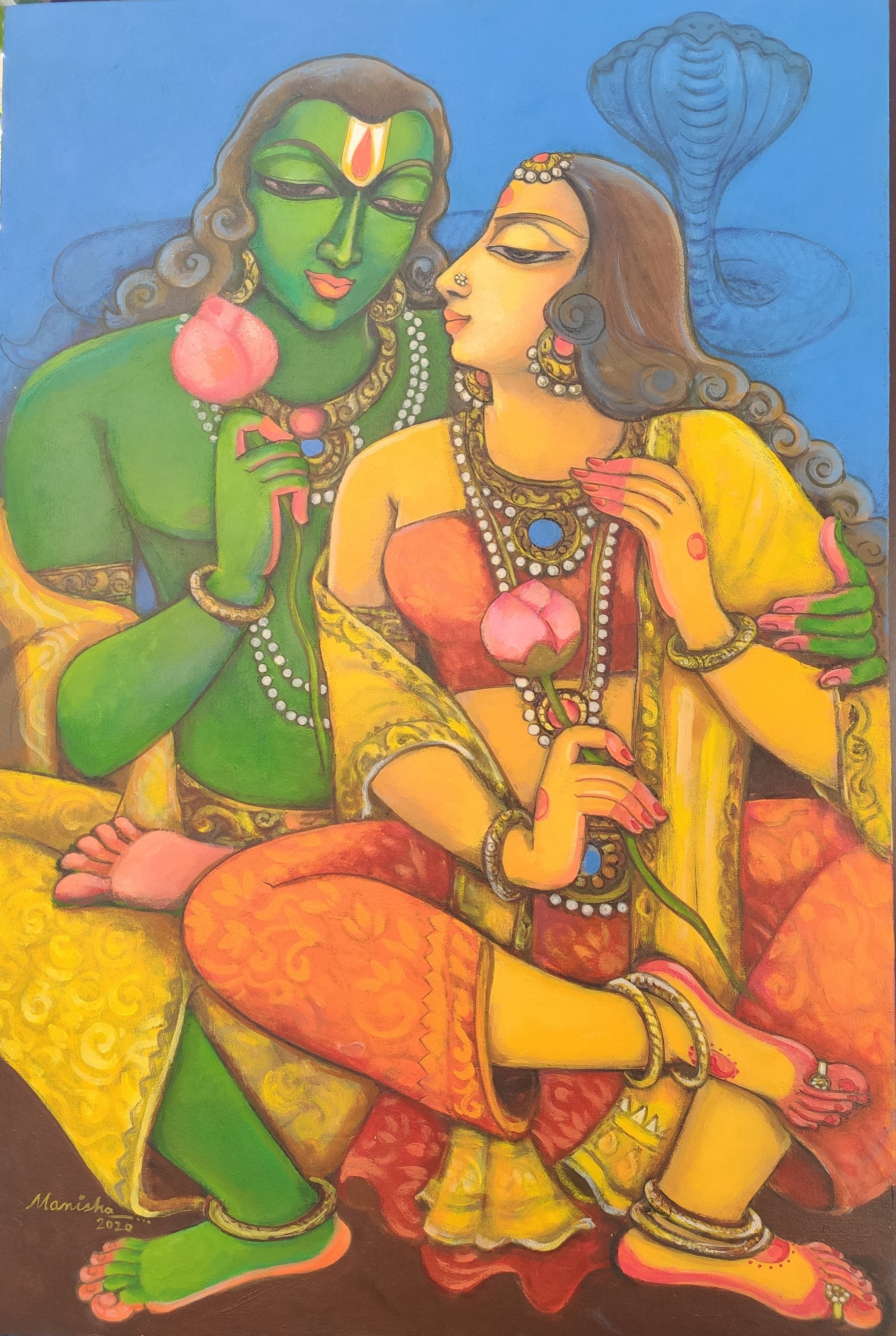 Eternal Love of Lord Vishnu and Goddess Lakshmi