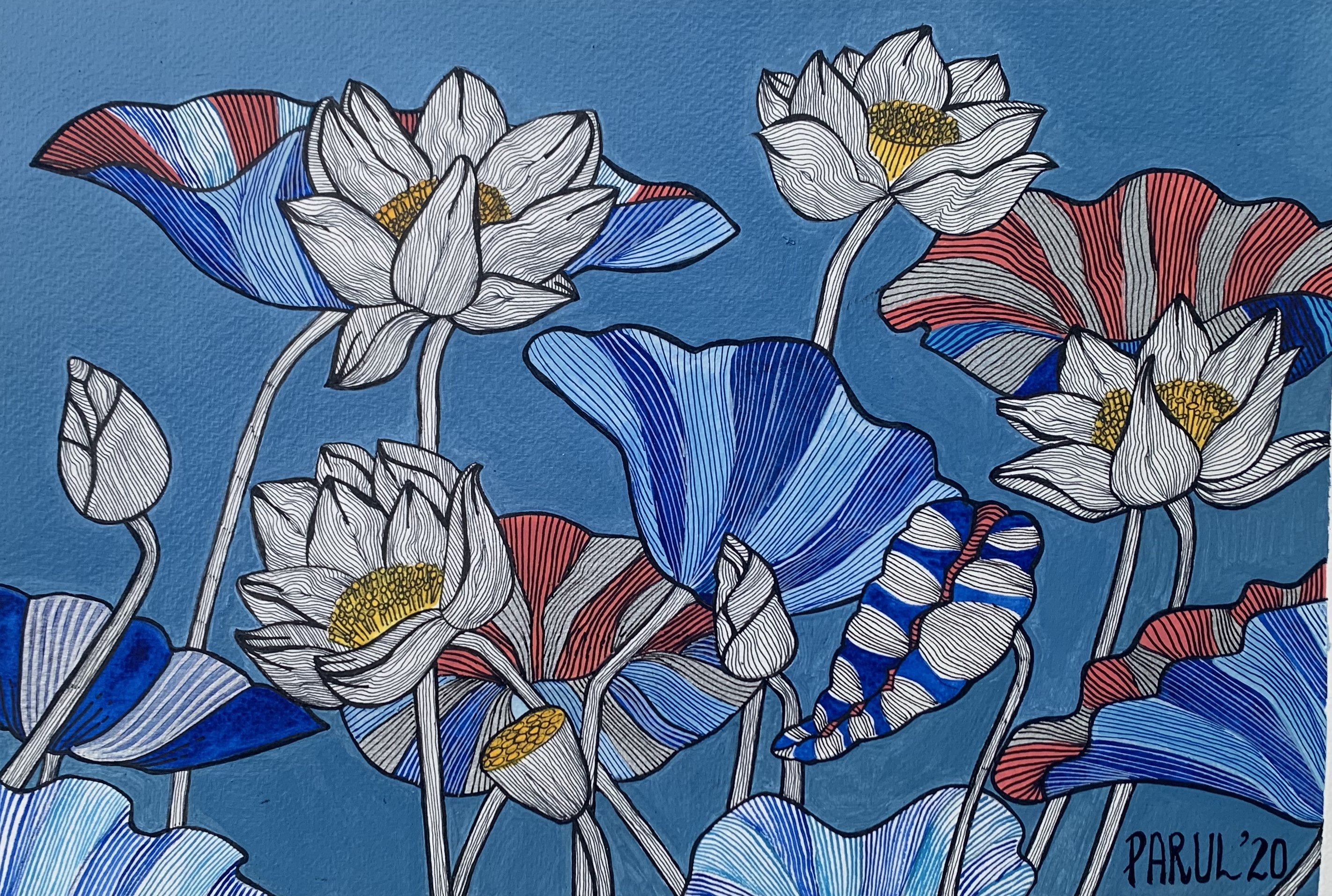 Blue Lotus - Floral Paradise Series
