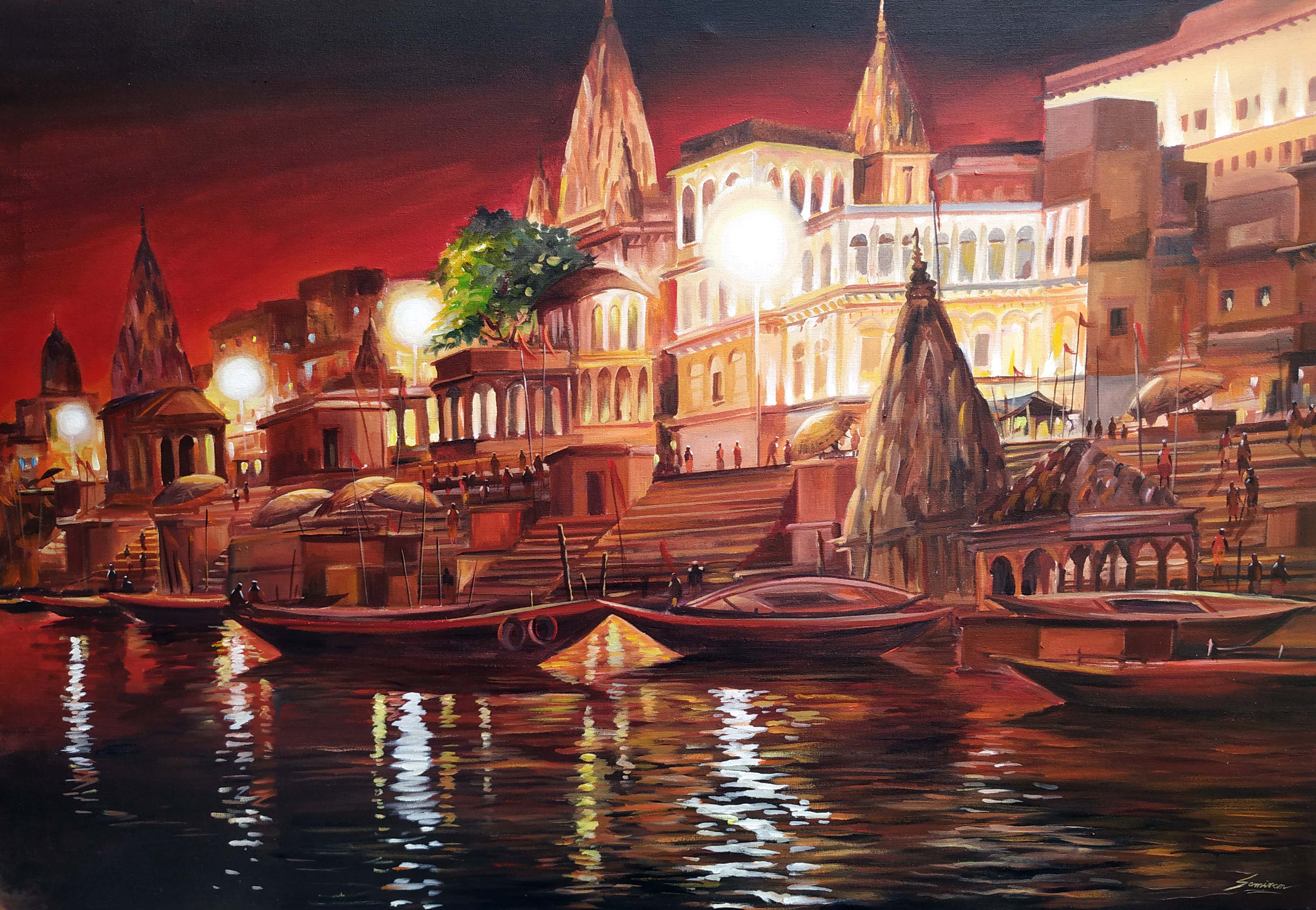 Silent Night Ghats at Varanasi