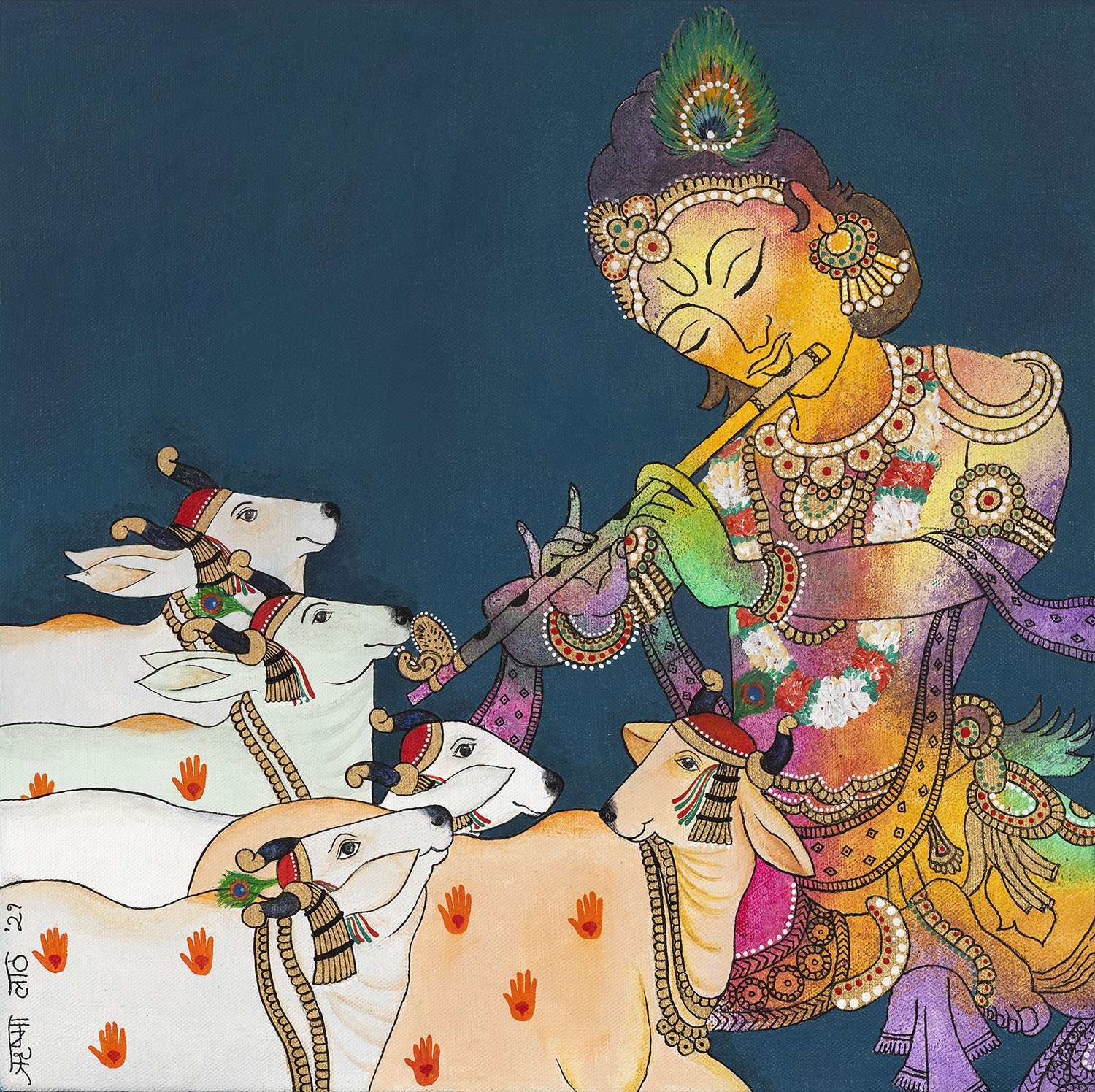 Krishna and Cows