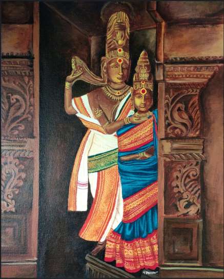 Appease - Painting of Shiva and Parvati