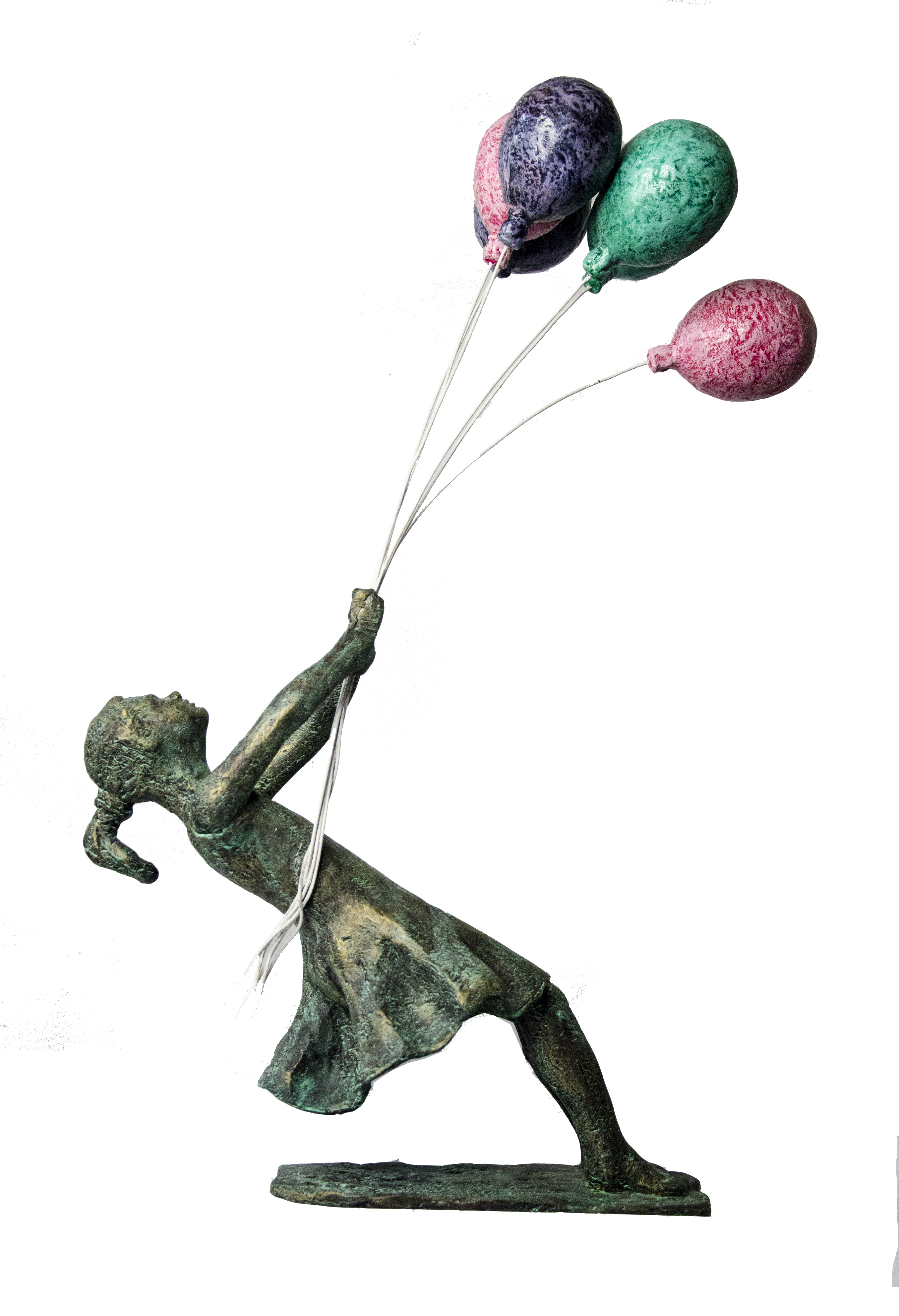 Girl with balloons -4