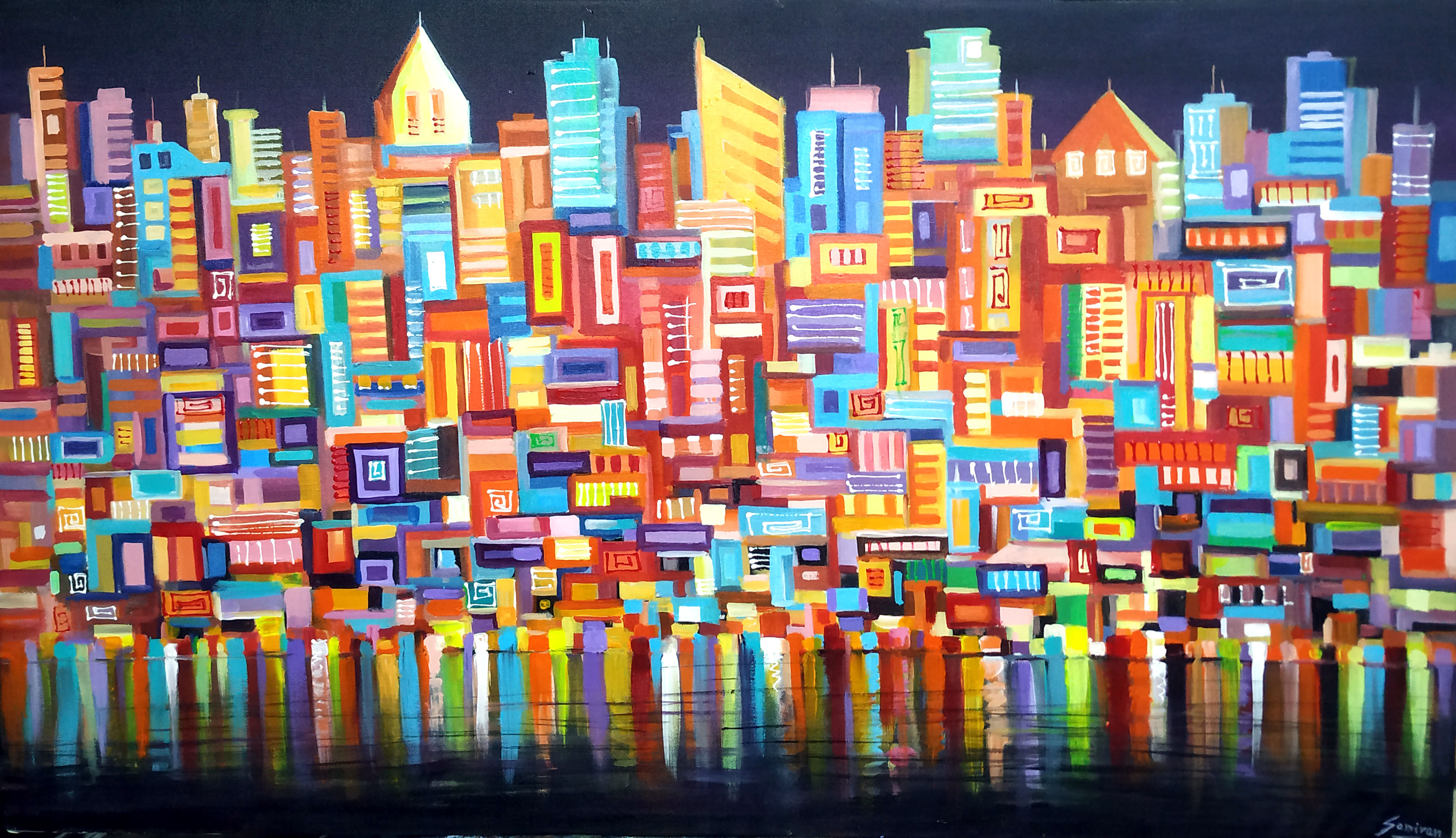 Colorful Night City