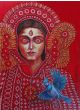 DURGA WITH BLUE BIRD