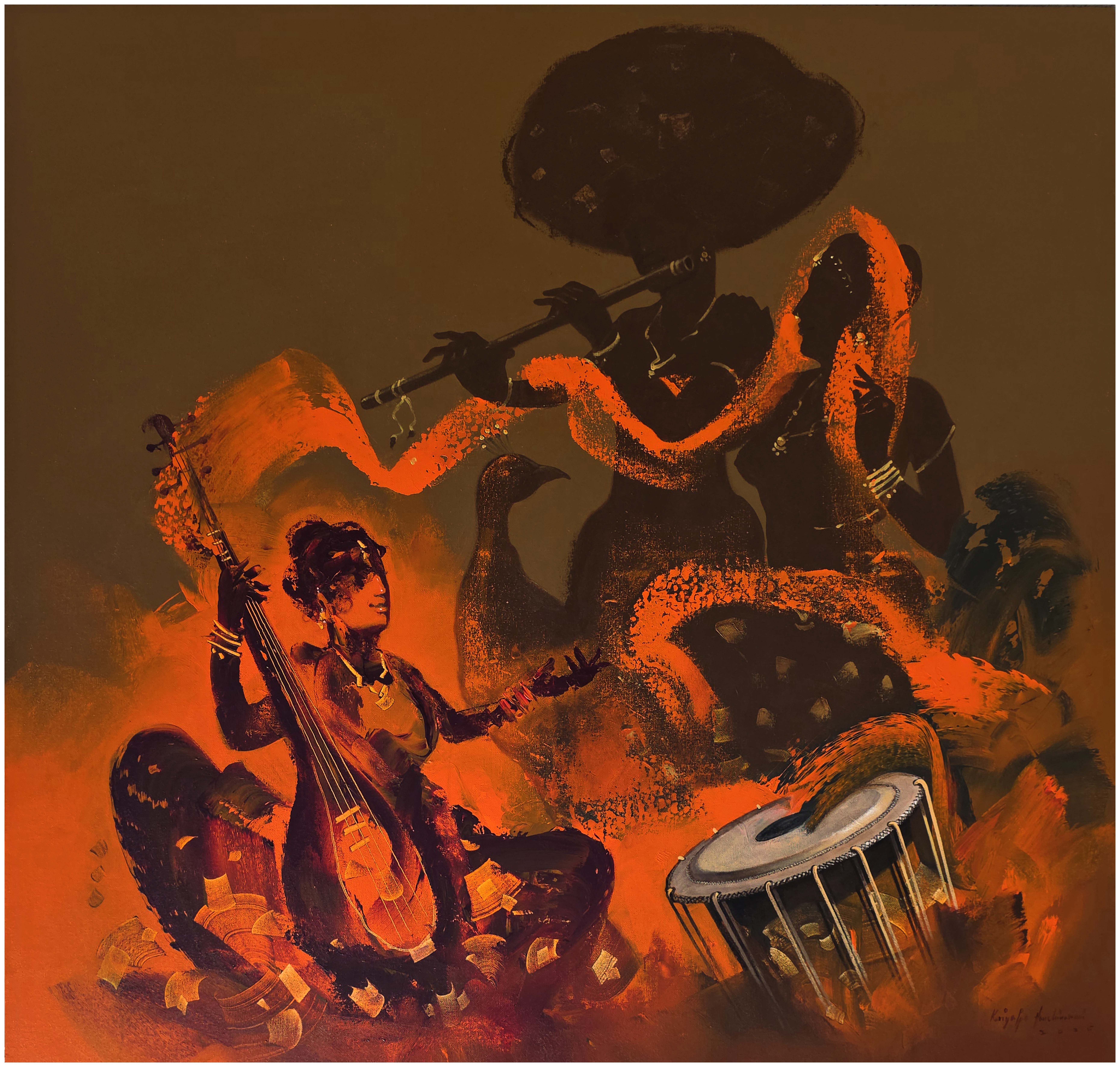 Radha Krishna with Musicion