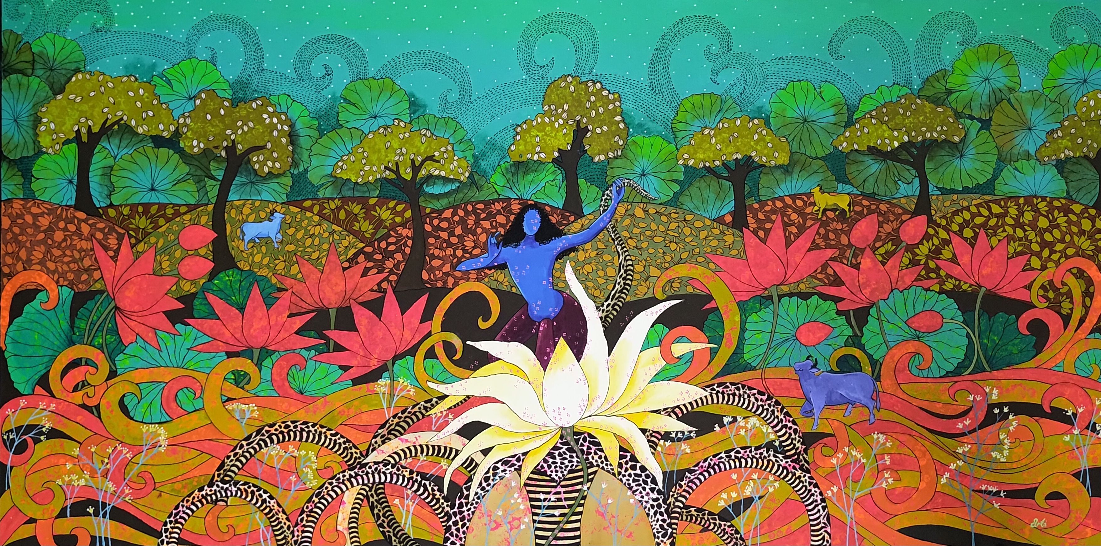 Krishna and kalia