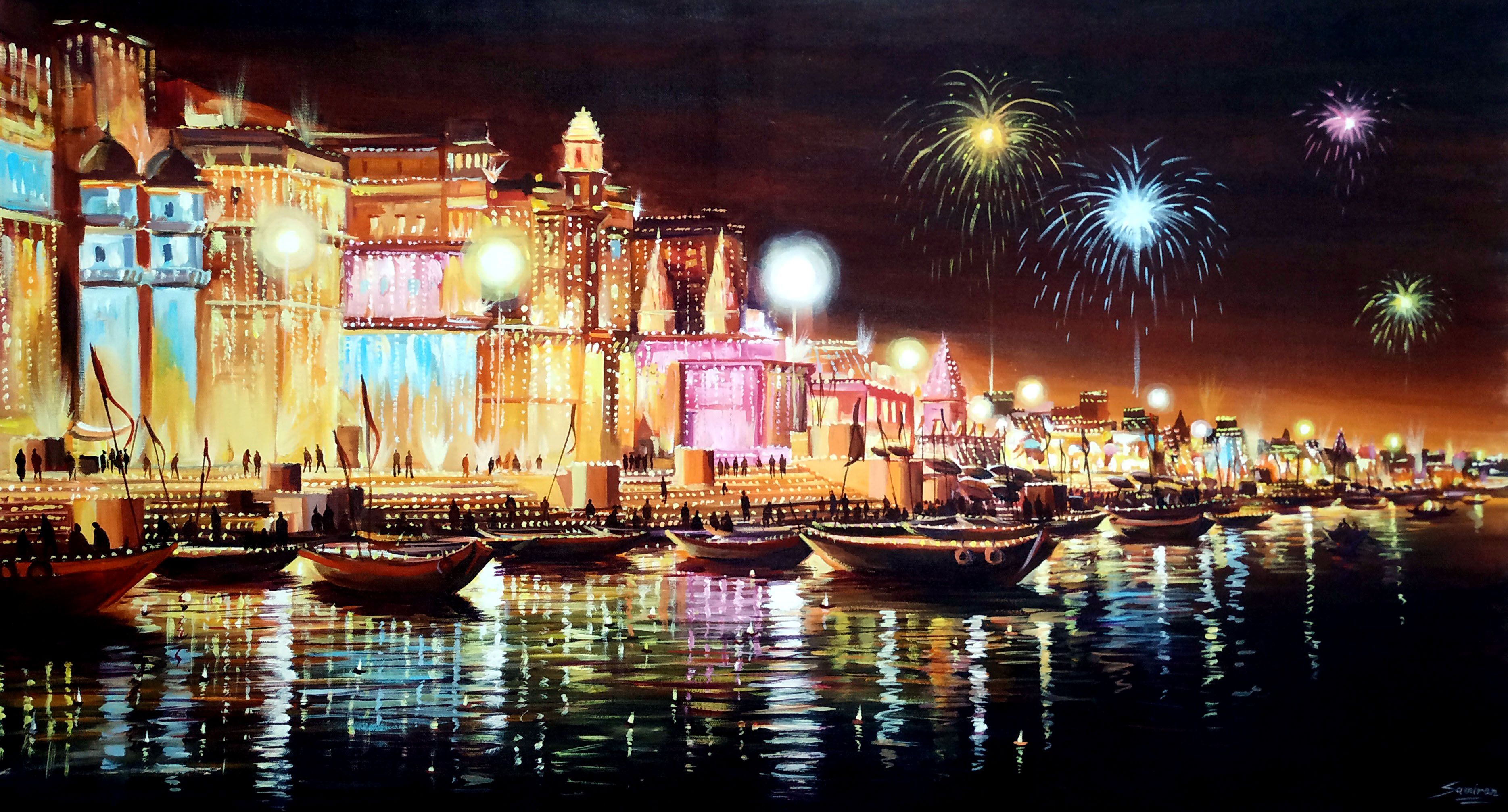 Beauty Of Dev Deepawali Night Varanasi