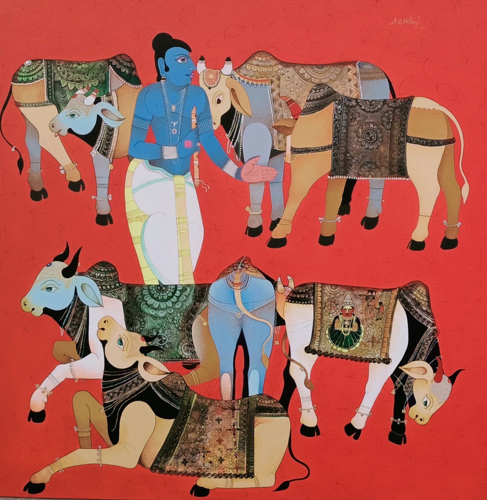 Krishna & Cows