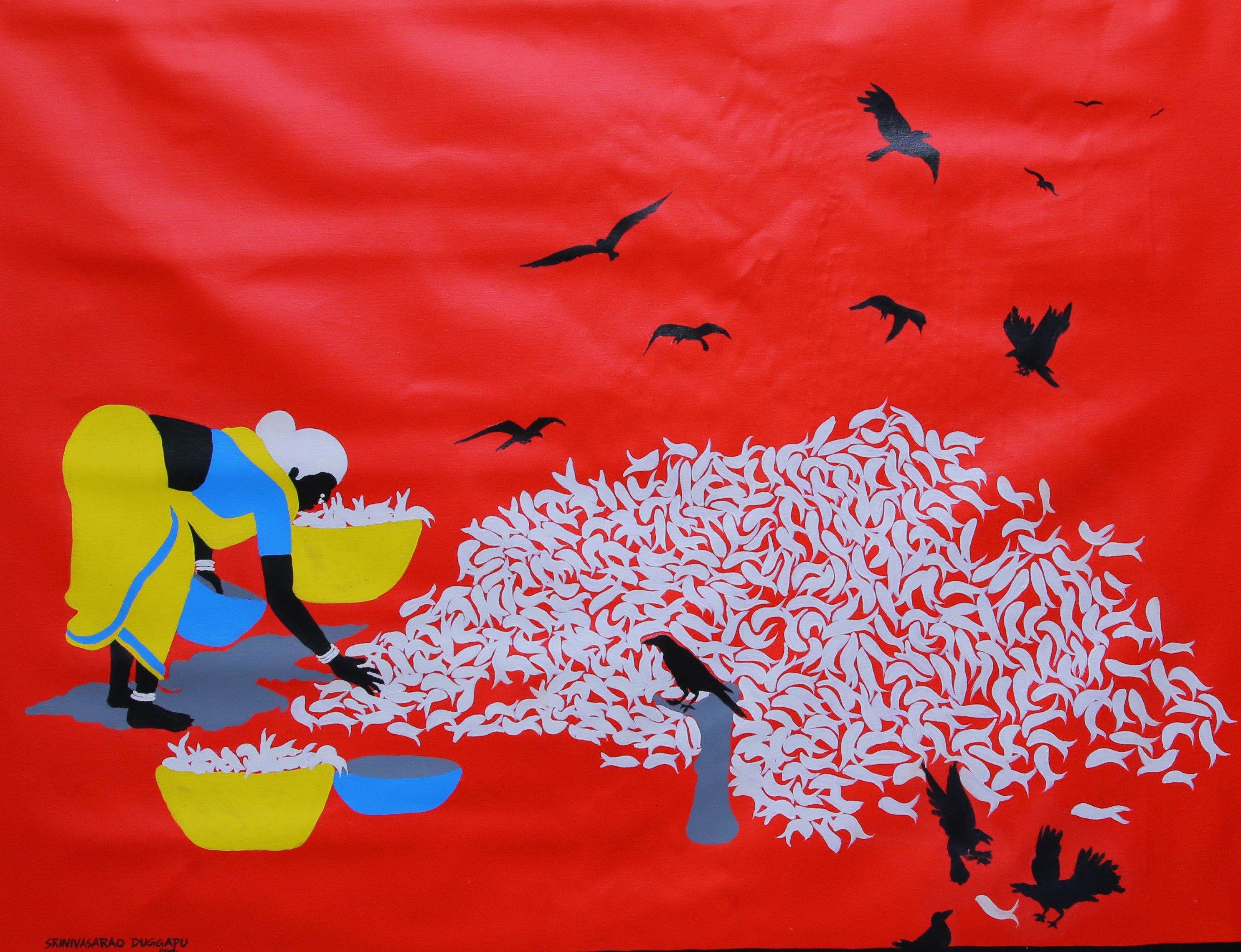 Sun Drying the Catch