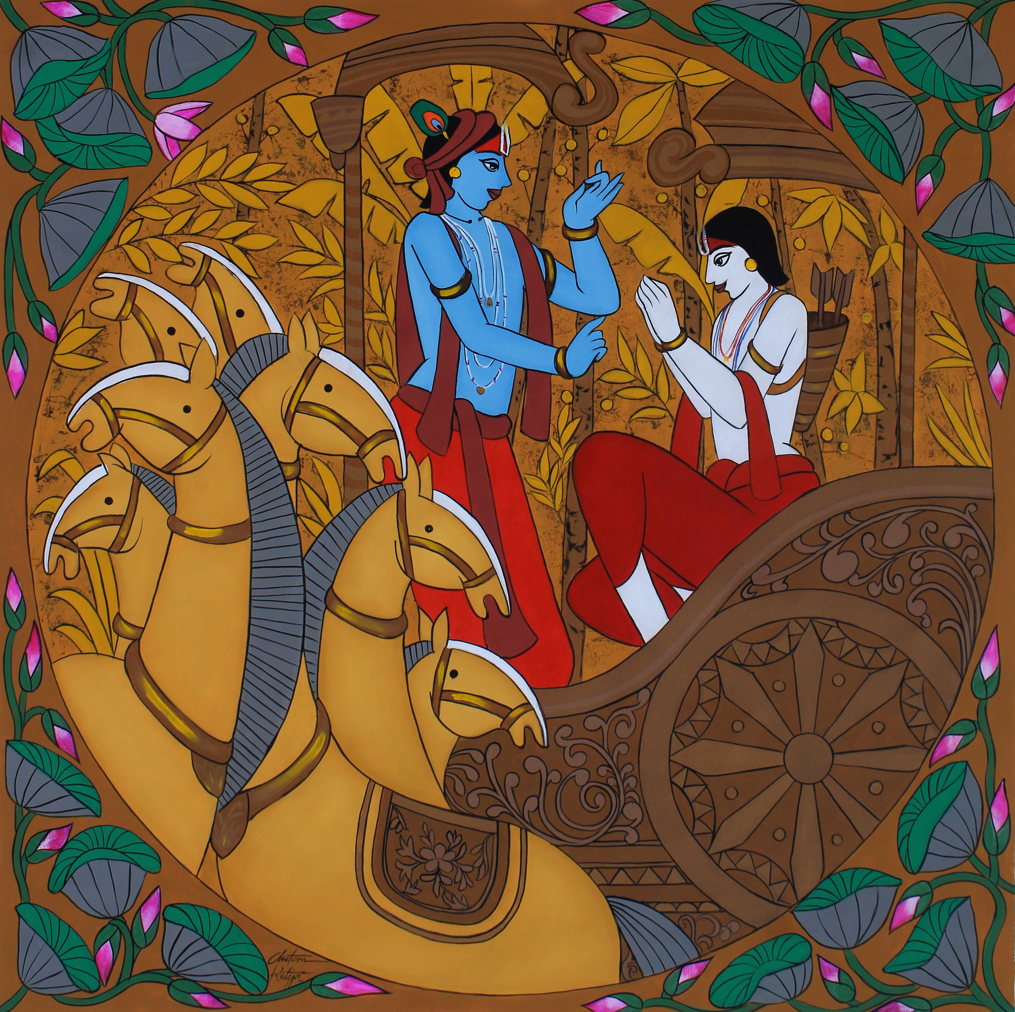 Seven horse ( Parthsarathi)