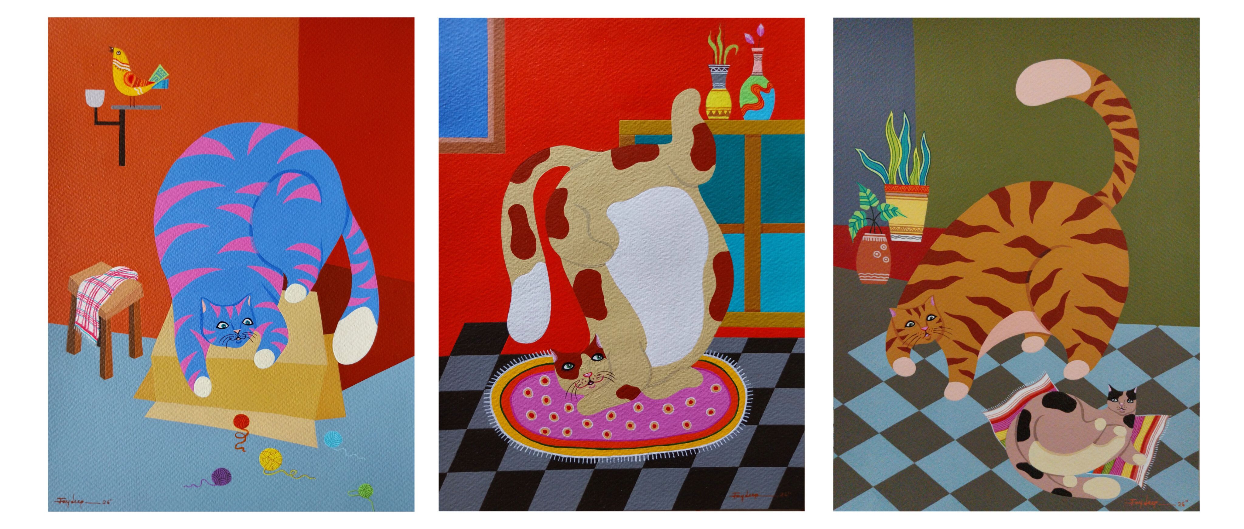 The Cat's story (set of 3)