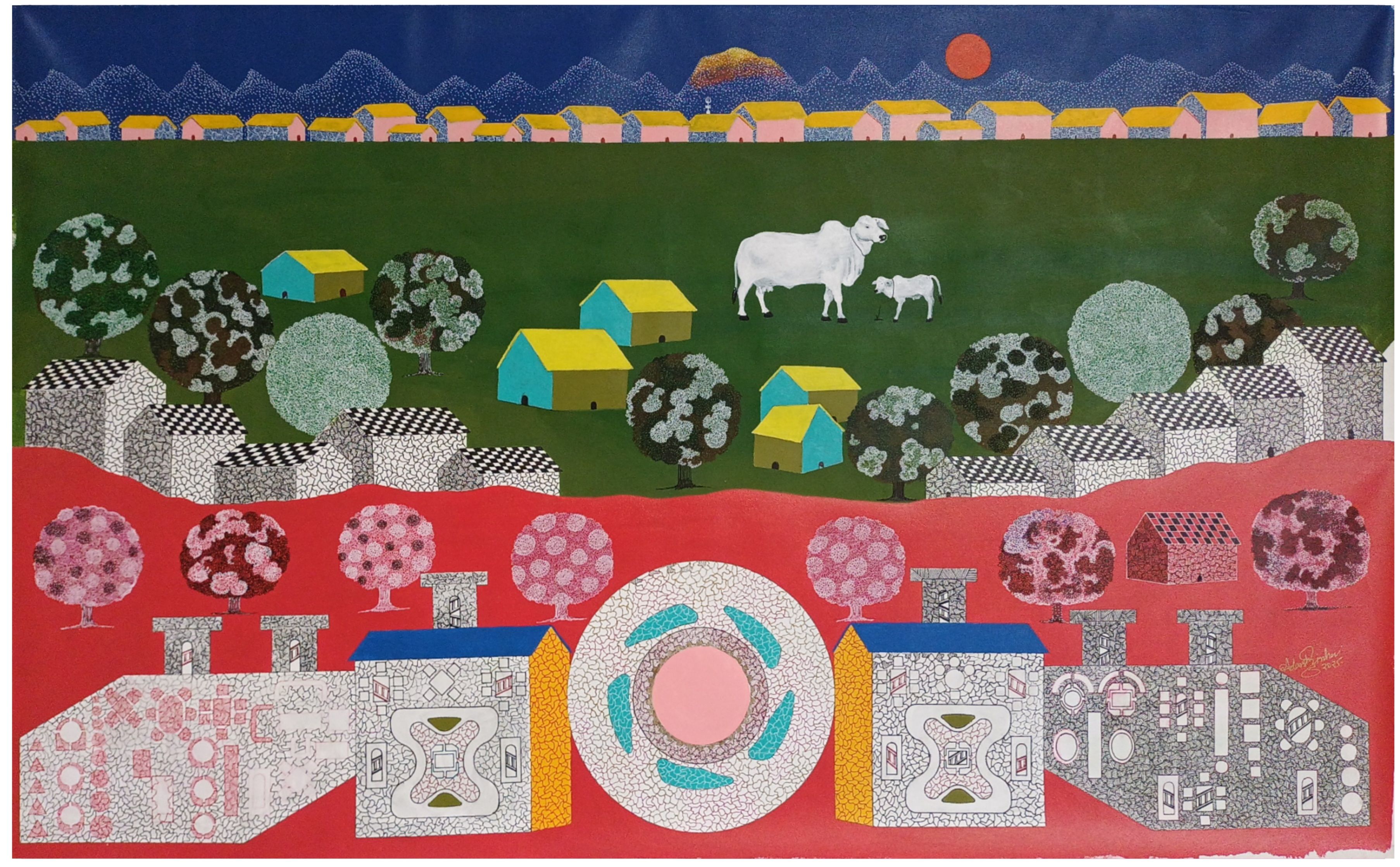 Village Vista with Sacred Center