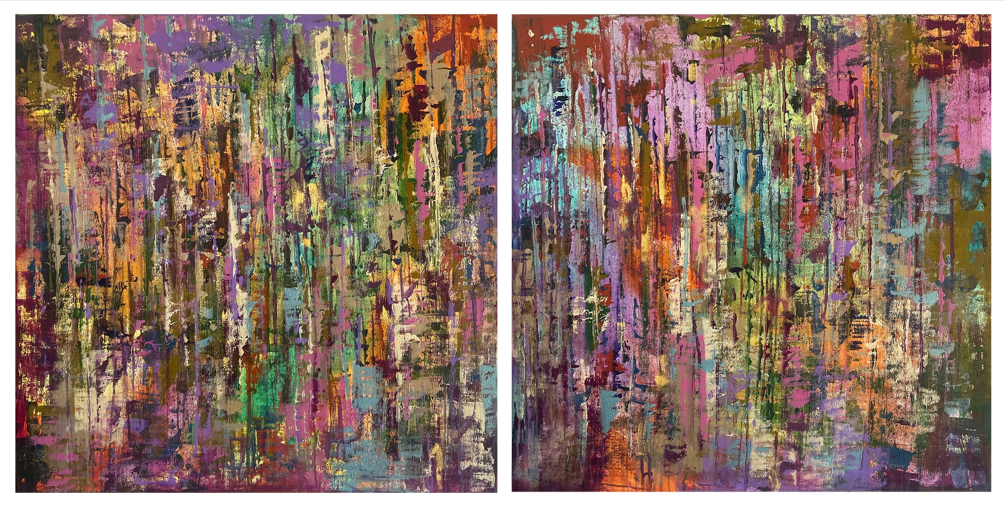 Downtown Shades of Life-Diptych