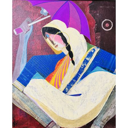 Q u e e n  w i t h  P i n k  U m b r e l l a