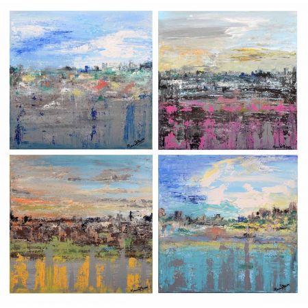 Skyscapes ( set of 4 ) 
