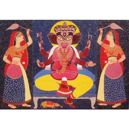 Ganesh With Riddhi & Siddhi