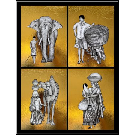 Incredible India (Set of 4) 