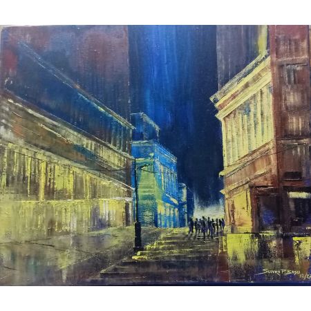 Calm Street at Night