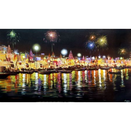 Festival Night Varanasi Ghats II
