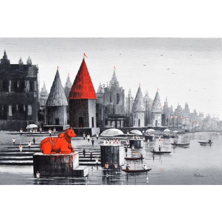 Nandi on Banaras Ghat