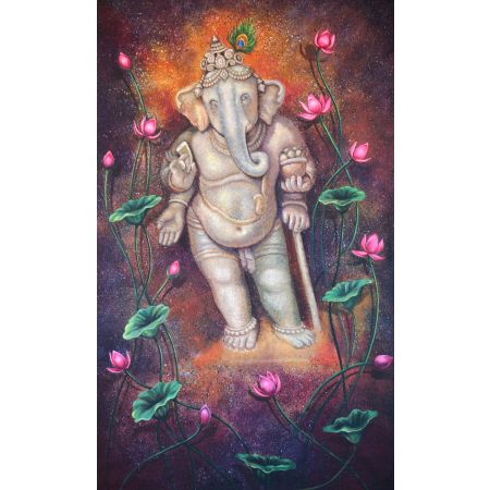 The Cosmic Lotus Ganesha
