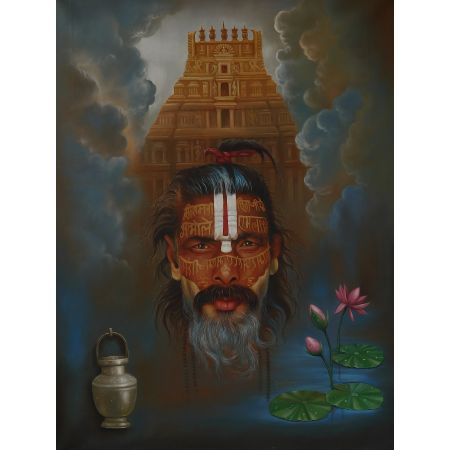 South indian temple with santan yogi