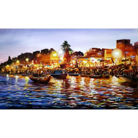 Beauty of Evening Varanasi Ghats