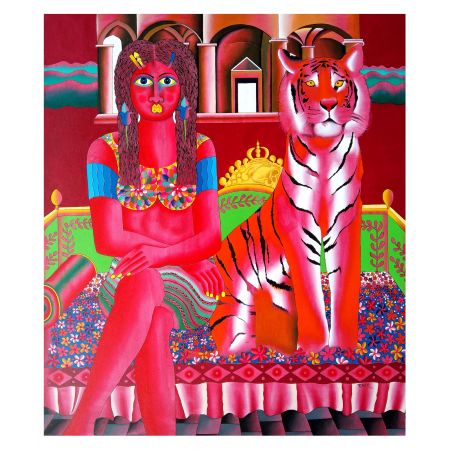 Tiger and Young Girl - I