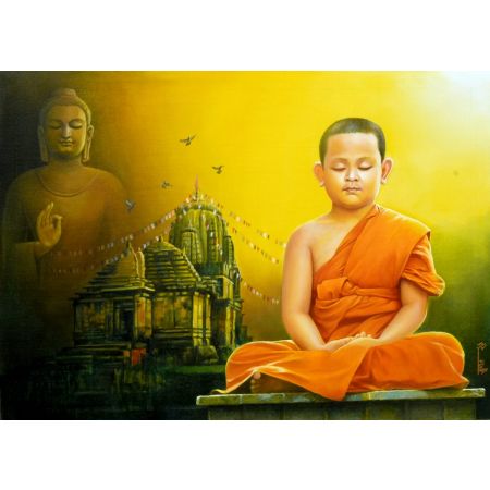 Devotional monk