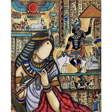 Goverdhan- Krishna theme of Egyptian art