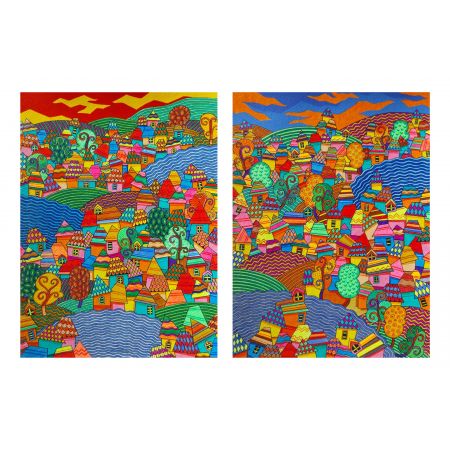 Cityscape (set of two) 