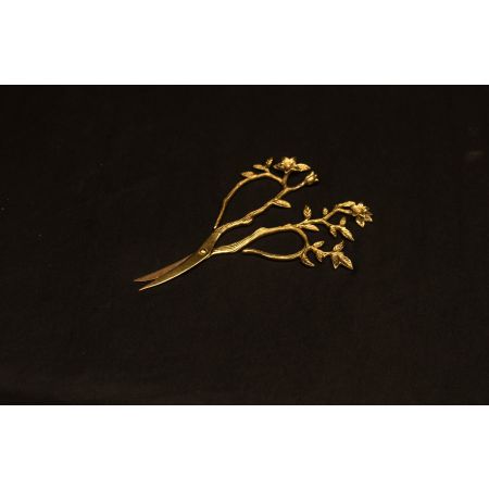 Floral Scissors (Brass) 