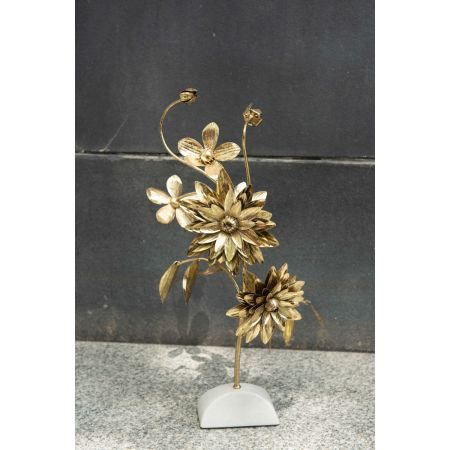 Floral Decorative with Marble Base 