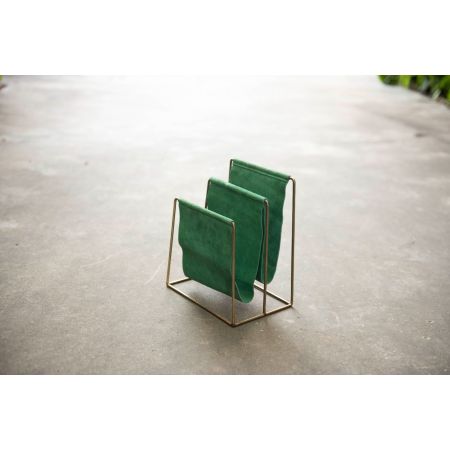 Suede Magazine Rack 