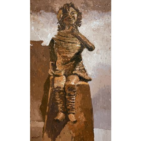 Mud Statue of a Girl