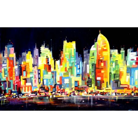 Colorful City Night