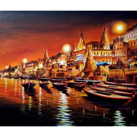 Night Varanasi Ghats IV 
