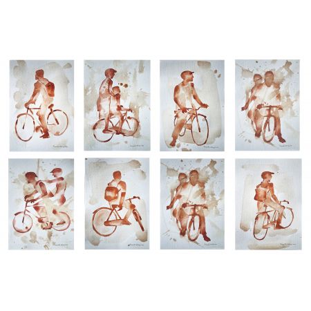 Pedalling Through Life ( Set of 8)