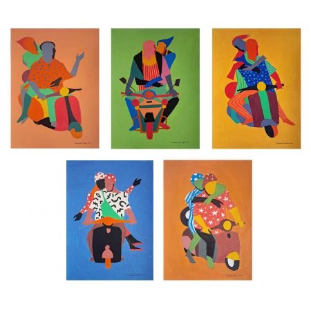 Riders in Rhythm ( Set of 5 works )
