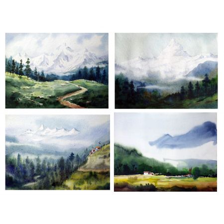 Cloudy Mountain Himalaya ( Set 1 )