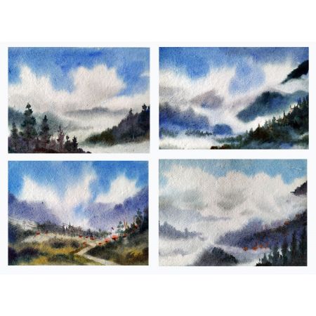 Cloudy Mountain Himalaya ( set 2 )