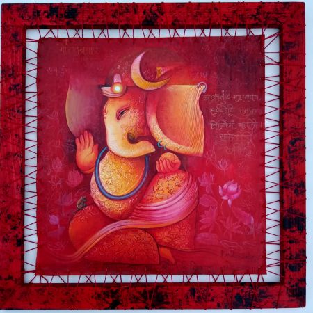 #Monalisa #Painting of lord Ganesha #Painting by monalisa