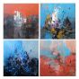 Abstraction in nature( set of 4 )