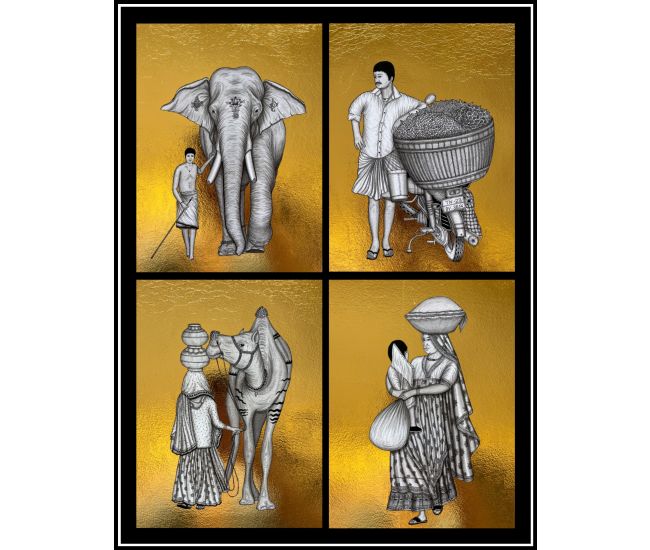 Incredible India (Set of 4) 