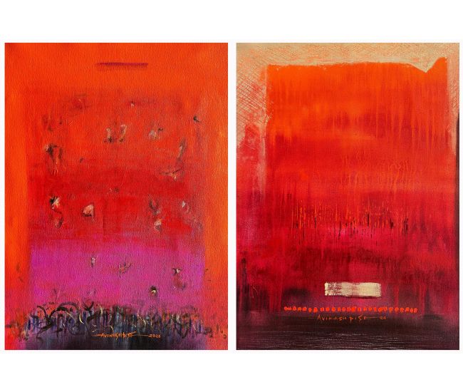 Emotional Geometry-Diptych