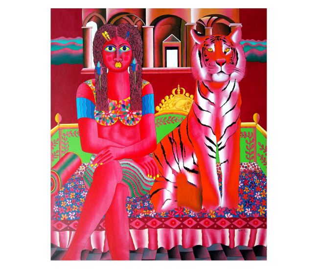 Tiger and Young Girl - I